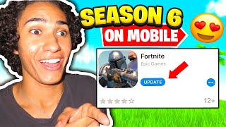 How to Play Fortnite SEASON 6 on MOBILE! (easiest way)