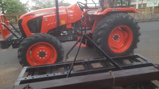 😱क्या खींच पाए गा 🚜kubota mu5502 4wd इस tilar को 😱#trending #tectorvideo #shortvideos #automobile