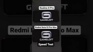 #shorts Speed Test Realme 8 Pro VS Redmi Note 10 Pro Max Must watch