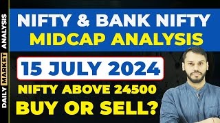 NIFTY PREDICTION FOR TOMORROW| 15 JULY | BANK NIFTY PREDICTION| NIFTY LIVE TRADING| NIFTY ANALYSIS