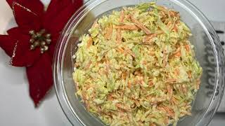 EASY RECIPE | PARTY COLESLAW | LOW CARBS | NO SUGAR #ASMR