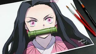 Acrylic paint |  Nezuko - Demon Slayer Kimetsu no Yaiba | 鬼滅の刃 禰豆子