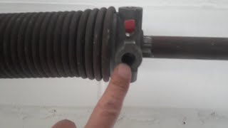 How To Take Tension off or Put Tension On A Bay Door Spring