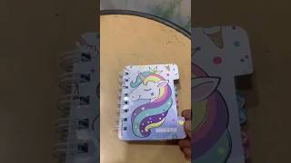 cute unicorn mini diary #cute #unicorn #stationery #stationerylover #ytshorts #shorts #prisha