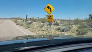 [Driving USA] Driving towards Hole in the Wall in Mojave National Preserve