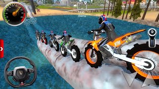 Juegos De Motos Bike Multiplayer Offroad Motorcycle Stunt Mud Racing Impossible Android Gameplay