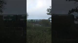 Desiro EMU loud Horn over viaduct