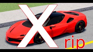 ROBLOX GAMES ARE REMOVING FERRARI CARS!