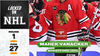 Chicago Blackhawks Draft Marek Vanacker in 2024 NHL Draft