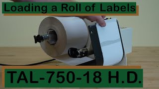 Take-A-Label TAL-750-18 H.D. Label Dispenser - Loading a Roll of Labels