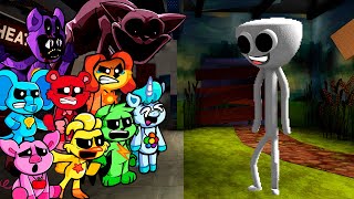 Different Characters Smiling Critters VS White Rainbow Friend Friday Night Funkin' (FNF Mod)