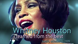 Live Rarity - Whitney Houston - I LEARNED FROM THE BEST - Live in Zurich, Oct. 15, 1999