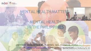 Virtual Learning Session on Mental Health (Mental Health in the Philippines)