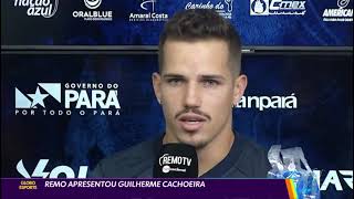 Globo Esporte PA 17/04/24 Remo apresenta atacante Guilherme Cachoeira para Série C