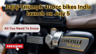 Bajaj Triumph Motorcycle India Launch Date Revealed | Strong push to RE