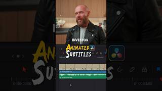 Animated subtitles in DaVinci Resolve