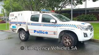 Queensland Police Service Isuzu D-Max crew cab ute at Cairns Esplanade police station