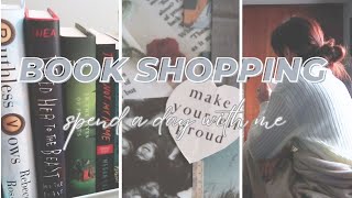 book shopping vlog 📚 | spend a day with me! book haul, anime, 2024 mood board, and thriller books