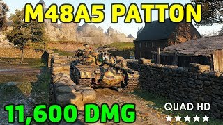 World Of Tanks | M48A5 Patton - 11600 Damage - 9 Kills - 1440p HD