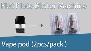 blister packer for vape disposable pod cartridge #machine #customized with auto robot feed system