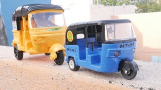 Unboxing Yellow, Blue Auto Rickshaw and Horn Sounds