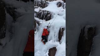 Ice climbing in Scotland! #scottishwinter #iceclimbing #winterclimbing #climbing #cairngorms #snowy