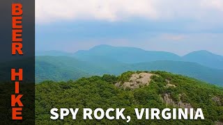 Beer Hike to Spy Rock in Virginia