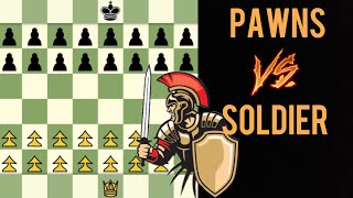 Soldiers vs Chess Army battle | using Fairy Stockfisch