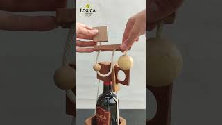 NOT FOR ALCOHOLICS CLASSIC- Logica Giochi - WINE cage brainteaser - SOLUTION