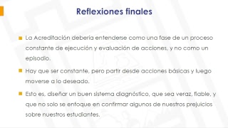 "Nuevos Criterios de Evaluación para la Acreditación con la mirada hacia las carreras de pedagogía"