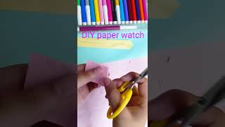 DIY paper watch //How to make a paper craft#shorts #youtube #creative #paper