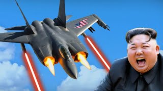 Ким мертва! Северная Корея на предупреждении 1, US Stealth Jet стреляет в лазерное оружие в Пхеньяне