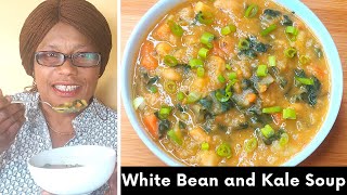 Creamy White Bean and Kale Soup | One-Pot Vegan Dinner