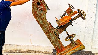 Restore Old Mortise Machine // Craftsman Unleashes The Potential Of Woodworking Machine Vintage