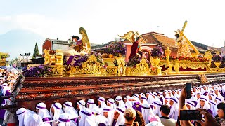 Procesión, Jesús Nazareno de la Merced y Virgen de Dolores, Antigua Guatemala 2023