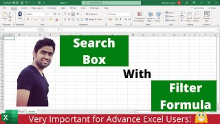 How to Create Search Box in Excel and Link with Cell | Filter Formula link with Search Box