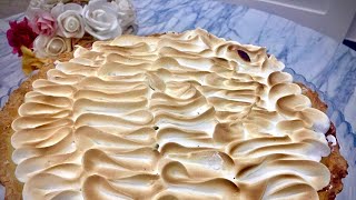 #Tarte_au_citron à la #meringue_italienne et lemon curd طورطة_الليمون #بكريمة_الليمون #مورانج إيطالي