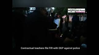 Contractual teachers file FIR with DGP against police