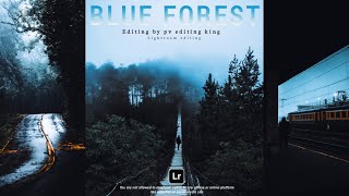 How to Blue Forest Effect Photo Editing With Lightroom || Moody Smoke Forest photography lightroom