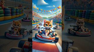 A Cat AI Story: Racing Cat #cat #catlover #funny #racing