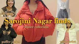 Winter collection sarojini nagar haul , sarojini nagar Delhi India , puffer jackets, cardigans.