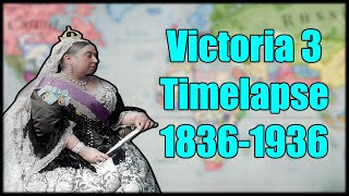 Victoria 3 Timelapse 1836-1936 AI only Timelapse