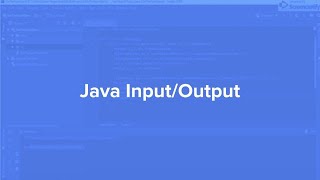 Java Input/Output