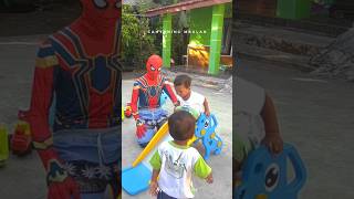 bermain prosotan dengan Spiderman #shorts