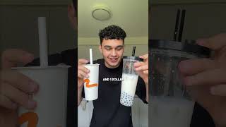 1$ Homemade bubble tea VS 10$ bubble tea 🧋