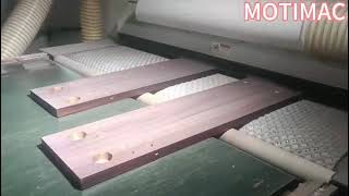 solid wood sanding and lacquer sanding with segmented pad sanding machine