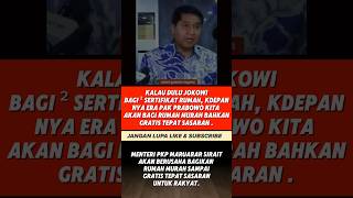 Kalau dulu Jokowi bagi² Sertifikat rumah, Era Prabowo Bagi rumah murah & gratis #shorts #trending