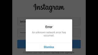 Instagram not working : Instagram Error