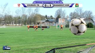 CSURGÓI TK - KADARKÚT KSK  1 - 2 (0 - 1)