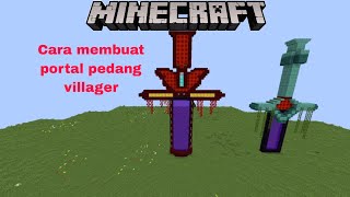 Cara membuat portal pedang villager keren!